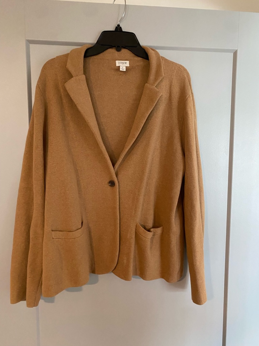 J. Crew Camel Brown Knit Blazer